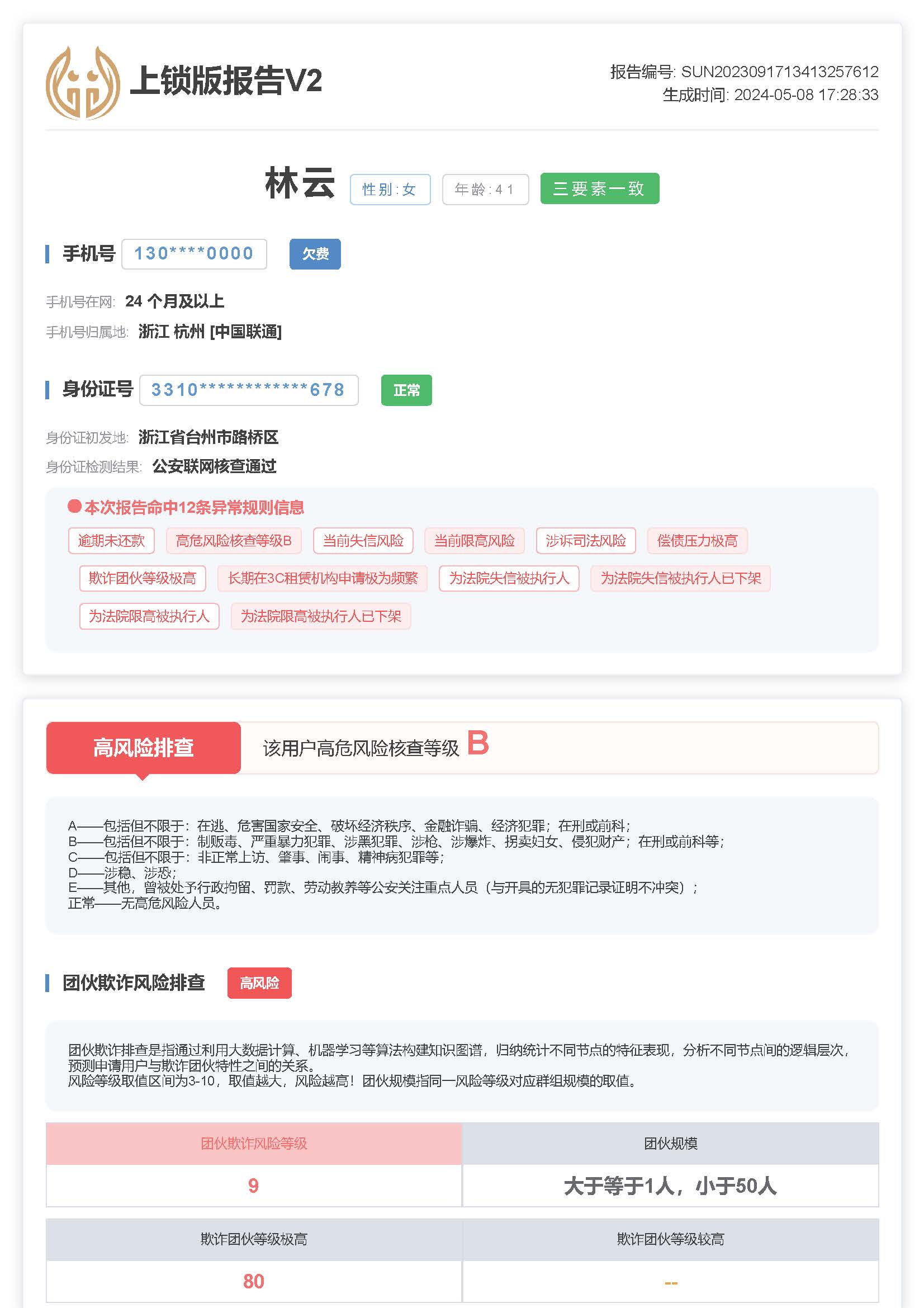 企业合规性风控报告